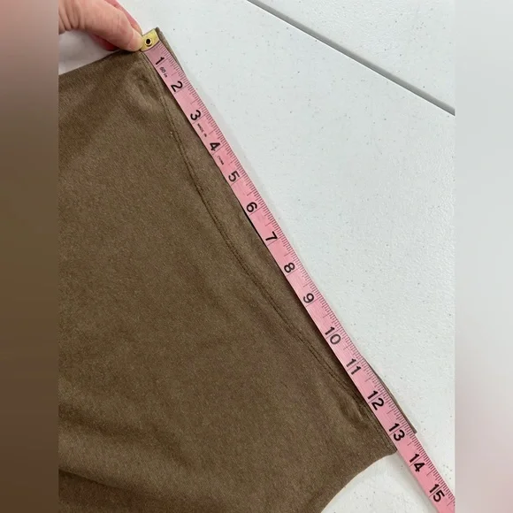 Lilith Brown Cocoon Midi Skirt Lagenlook European Minimalist Art to Wear S - Picture 5 of 7